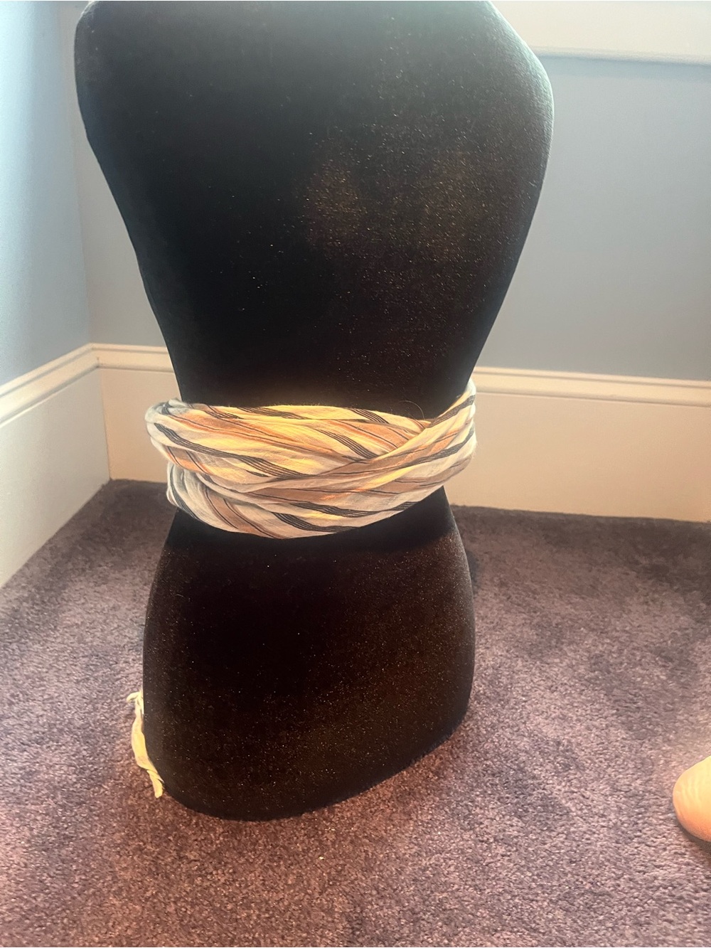 Brunello Cucinelli Cream and Brown Printed Silk Scarf - Picture 6 of 6